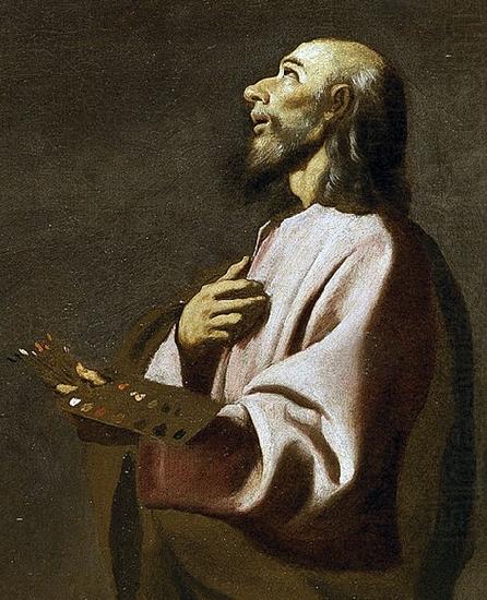 Francisco de Zurbaran Detail from Saint Luke as a Painter before Christ on the Cross. Widely believed to be a self-portrait china oil painting image